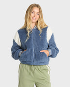 Adventure Division Batter Full Zip Fleece Jacket - Blue Smoke