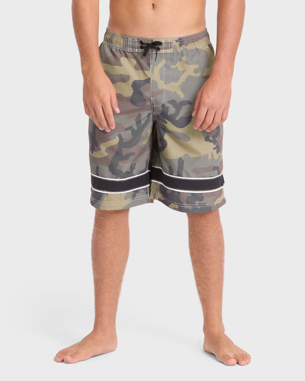 Throw On 2.0 Layback 21 Swim Trunks - Olive Camouflage