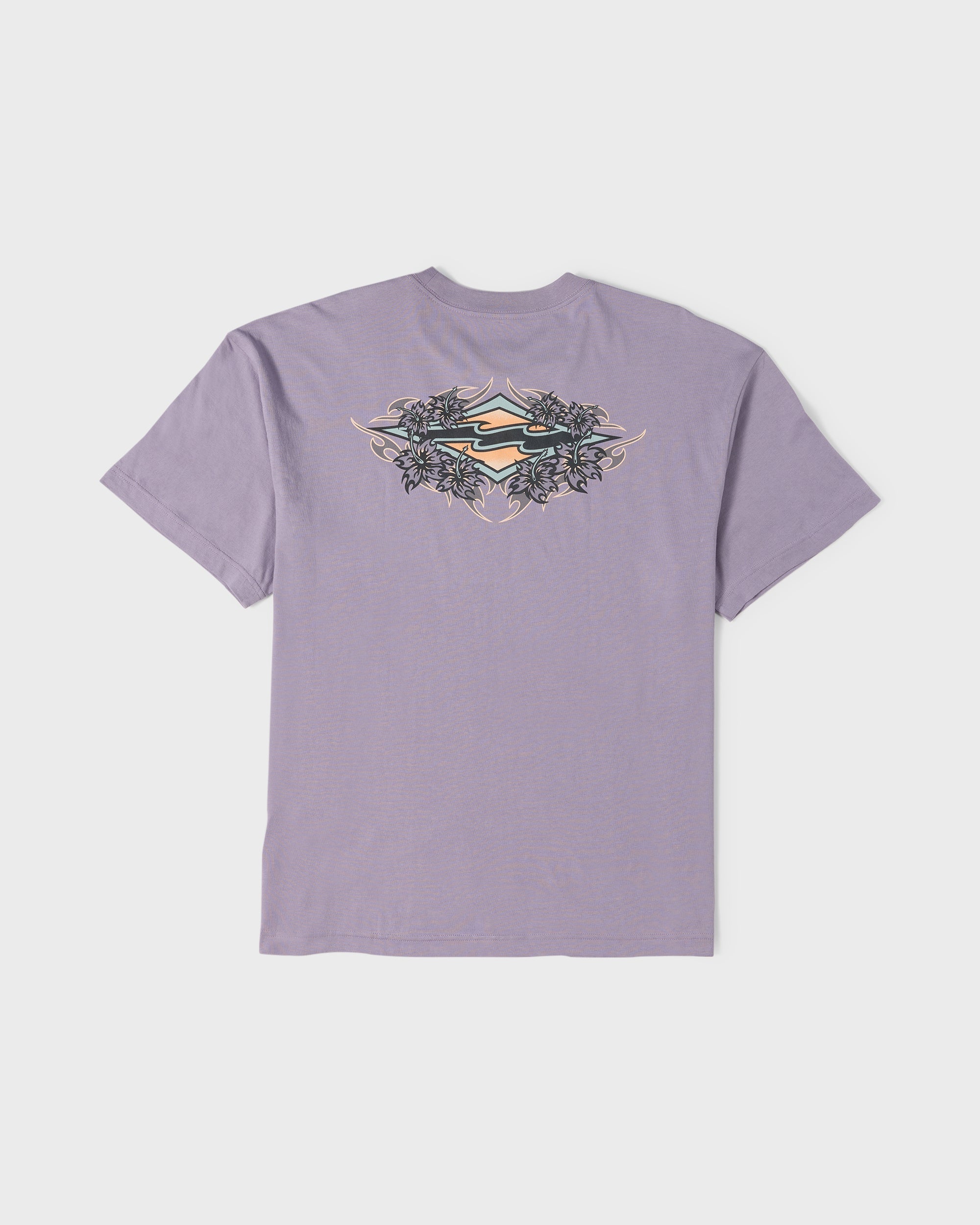 Biscus OG Short Sleeve Cotton T-Shirt - Purple Ash