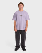 Biscus OG Short Sleeve Cotton T-Shirt - Purple Ash
