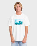 Lucid Premium Short Sleeve Cotton Graphic T-Shirt - Off White