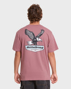 Snatch Premium Short Sleeve Knit Graphic T-Shirt - Red Dahlia
