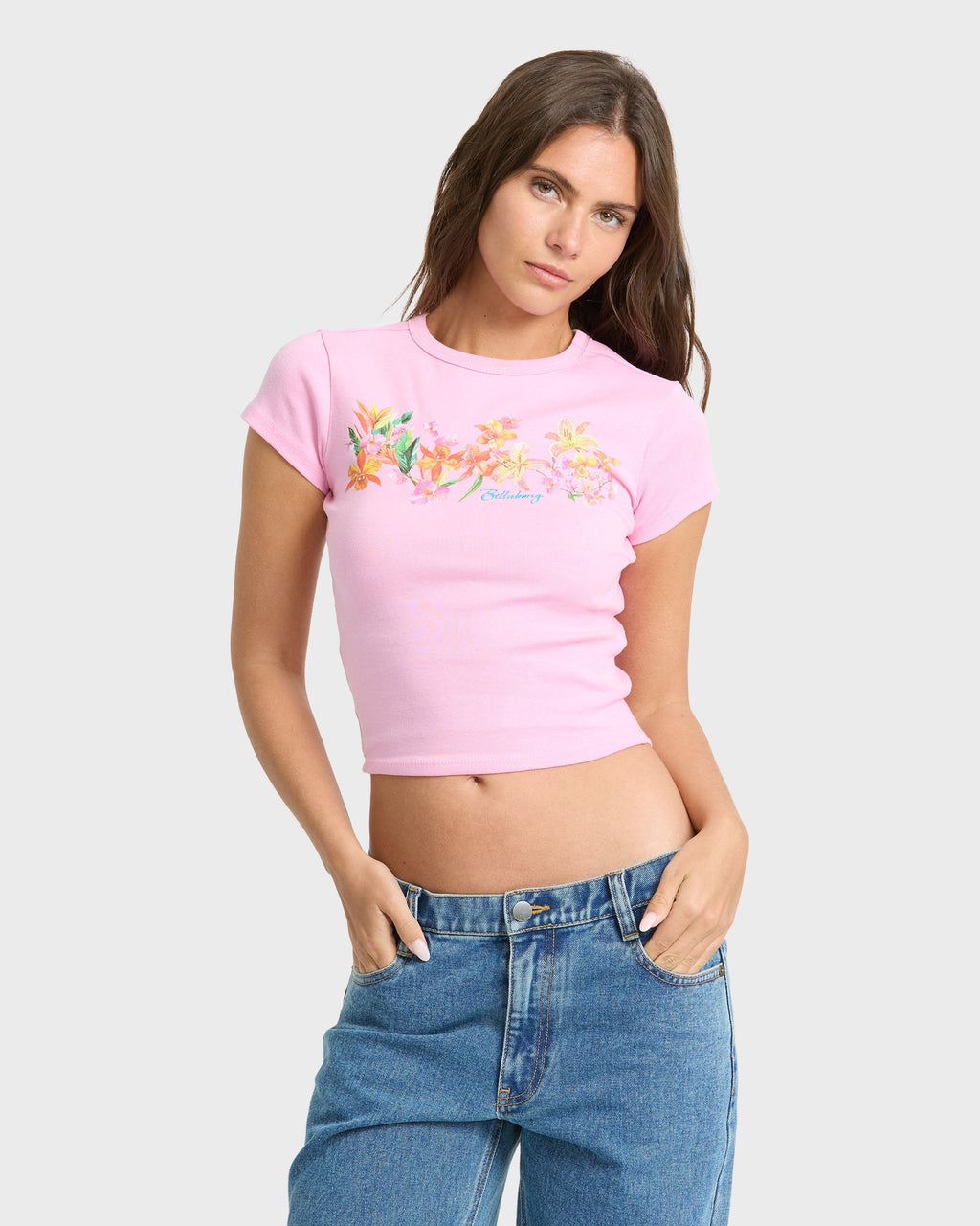 Wonderful Garden Short Sleeve Knit T-Shirt - Prism Pink