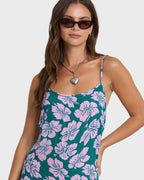 Tidal Crush Mini Dress - Deep Lagoon