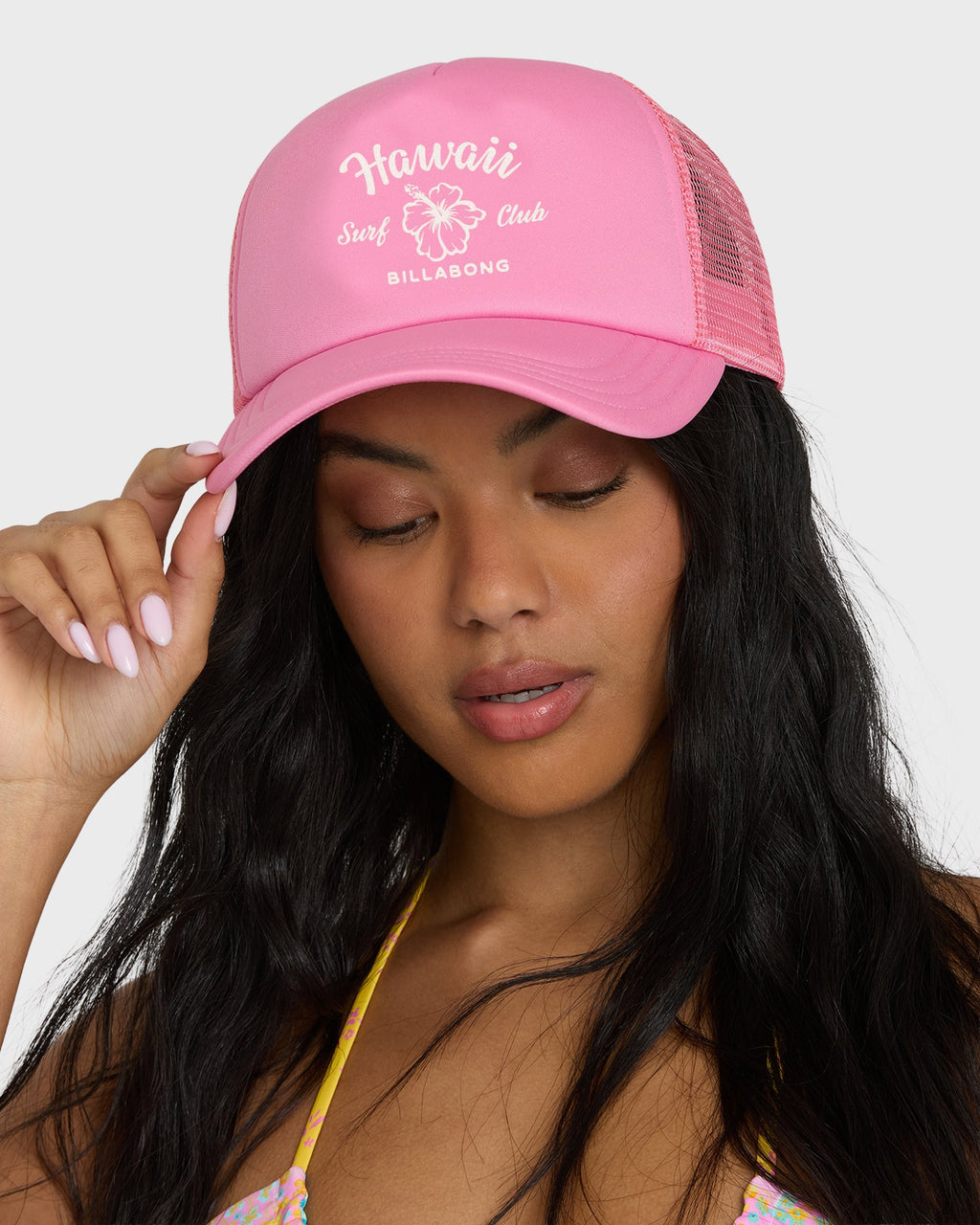 Grandpa Hawaii Trucker Hat - Party Pink
