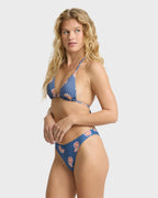 Western Sky Multi Triangle Bikini Top - True Navy