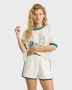Spring Break Fleece Shorts - Salt Crystal