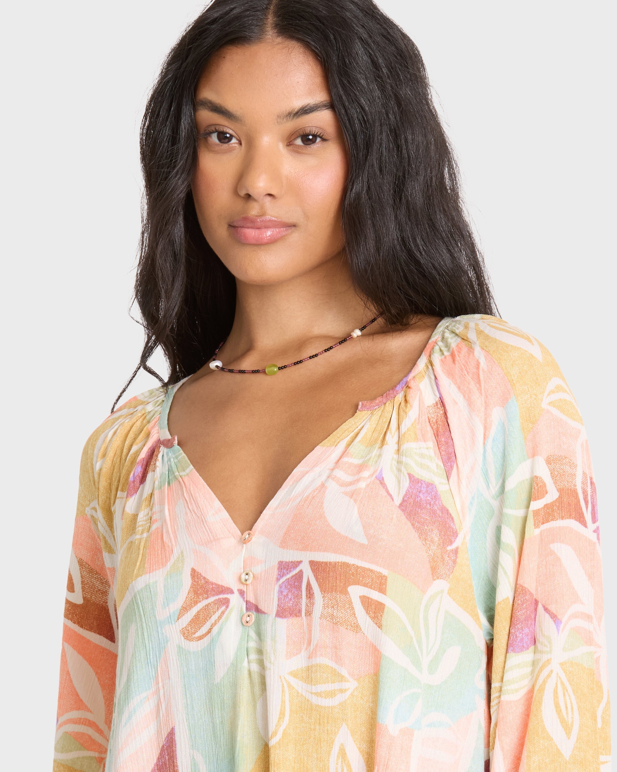 Sweet Dreamer Mini Dress - Orange Multi