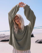 Open Air Crewneck Sweater - Army Green