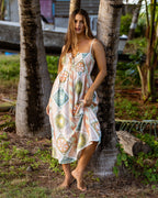 Fever Dream Midi Dress - White Cap