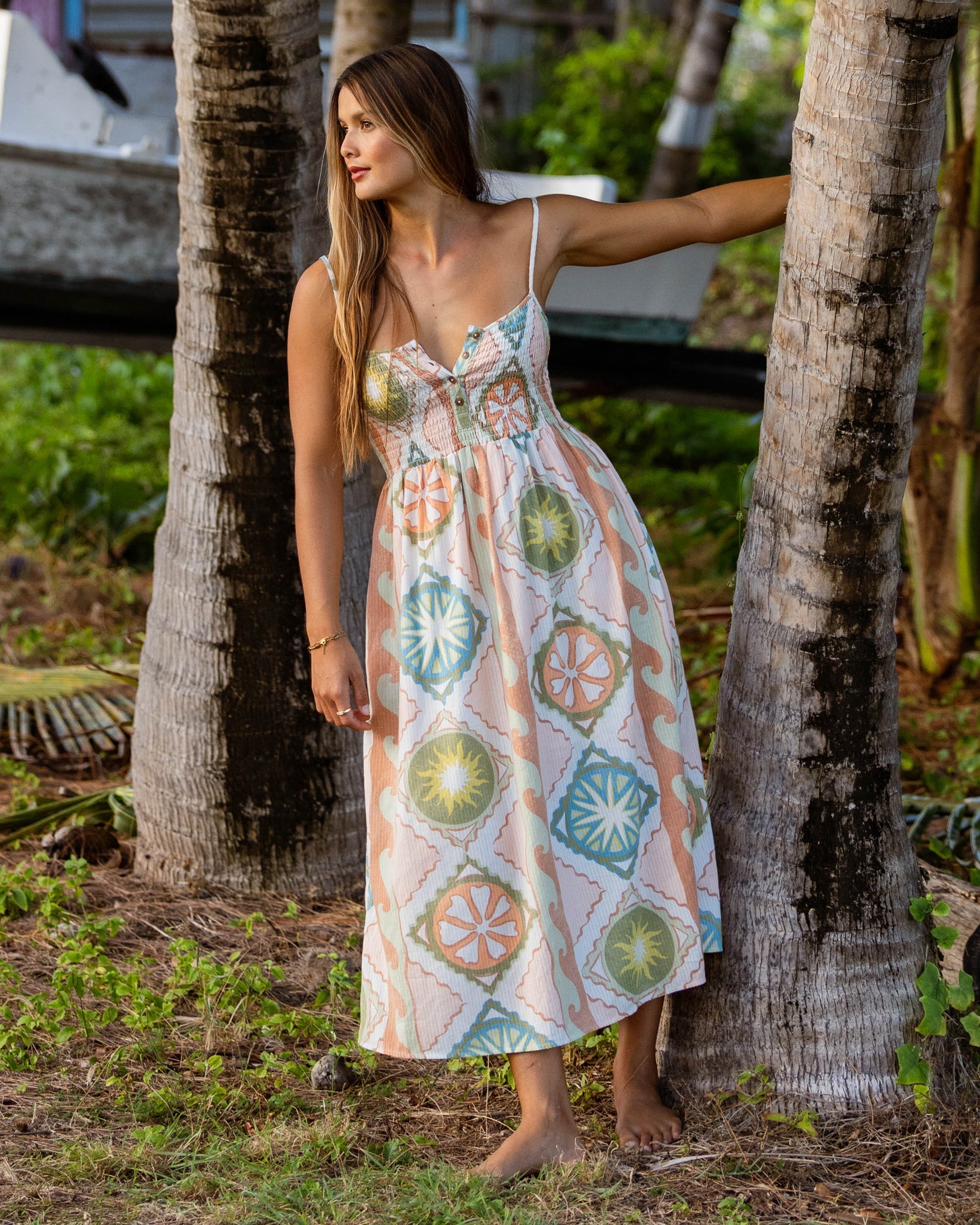 Fever Dream Midi Dress - White Cap