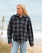 Breezy Sherpa Shacket - Black Sands