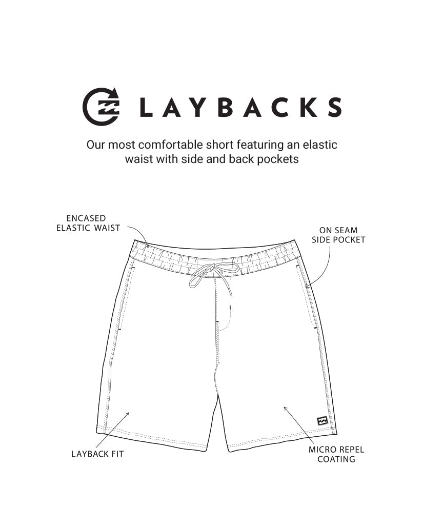 Dbah Panel Laybacks Swim Trunk - Washed Blue